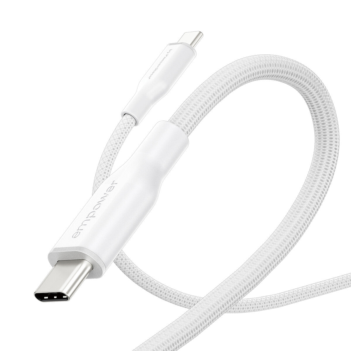PanzerGlass empower™ by ® Racing 60W USB-C to USB-C Kabel | USB 2.0 | 1.2M | Silver White