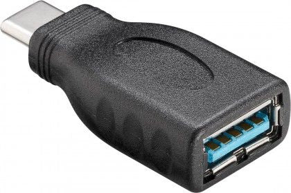 USB 3.0 SuperSpeed adaptor, black - USB-C male > USB 3.0 female (Type A)