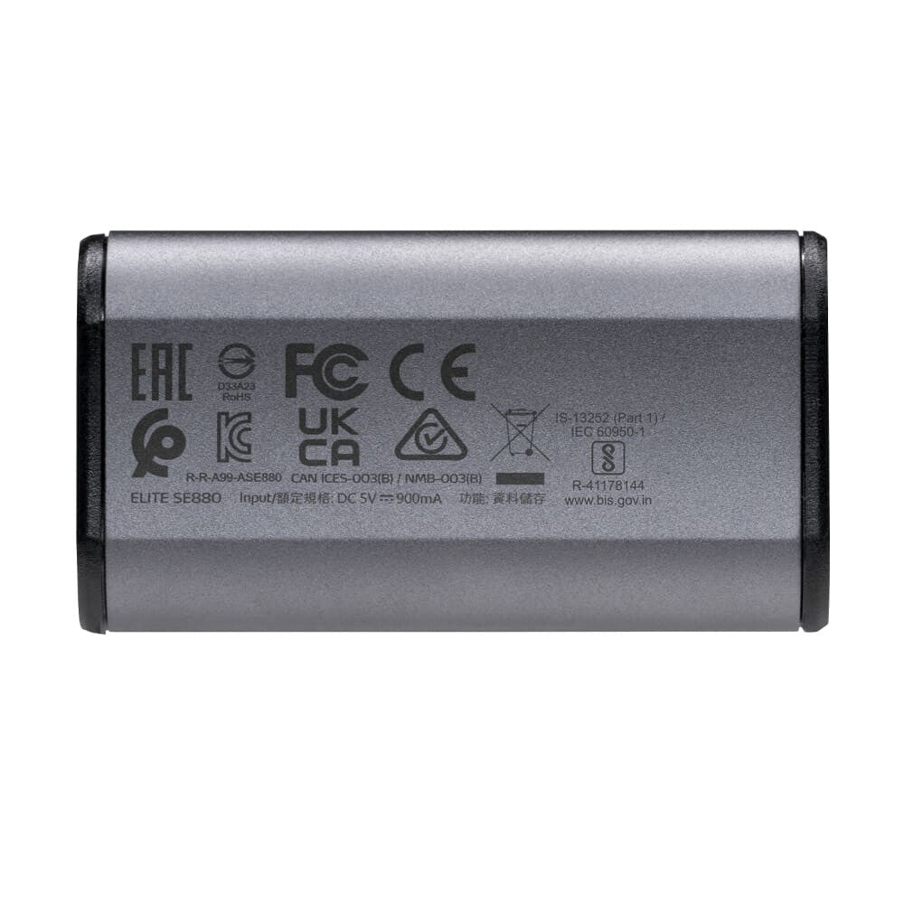 ADATA SE880 1 TB USB Type-C 3.2 Gen 2 (3.1 Gen 2) Grå