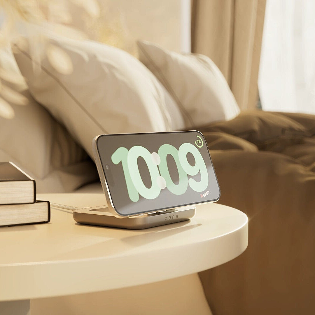ZENS ZESC20W/00 oplader til mobil enhed Hovedtelefoner, Smartphone, Ur Hvid, Sølv USB Trådløs opladning Hurtig opladning Indendørs