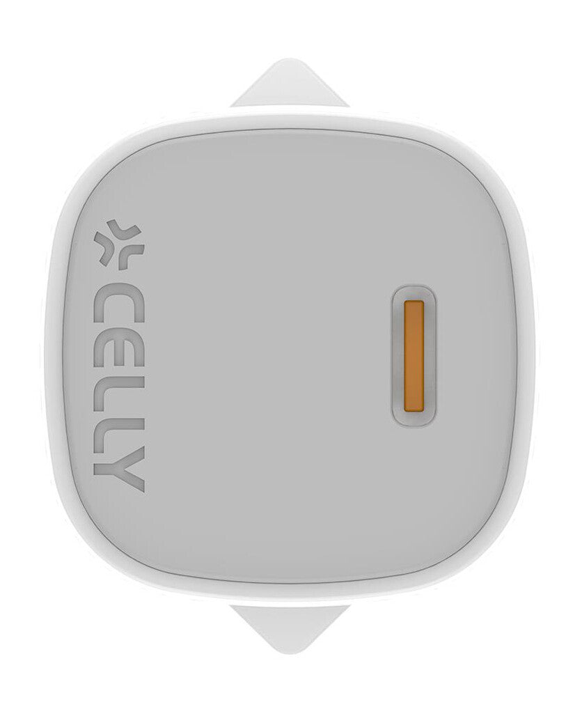 Celly UPTC1USBC25WCTC oplader til mobil enhed Smartphone, Tablet, Telefon Hvid USB Indendørs
