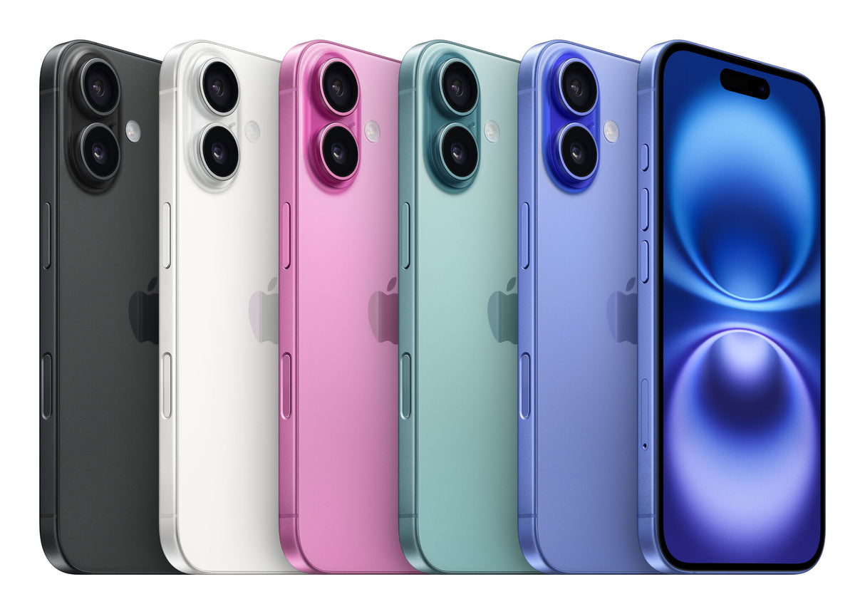 Apple iPhone 16 15,5 cm (6.1") Dual SIM iOS 18 5G USB Type-C 128 GB Blå