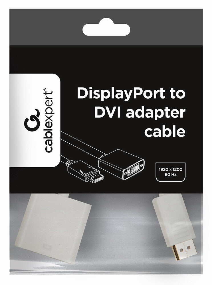 Gembird A-DPM-DVIF-002-W videokabel adapter 0,1 m DisplayPort DVI Hvid