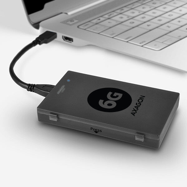Axagon ADSA-1S6 drevkabinet HDD/SSD kabinet Sort 2.5"