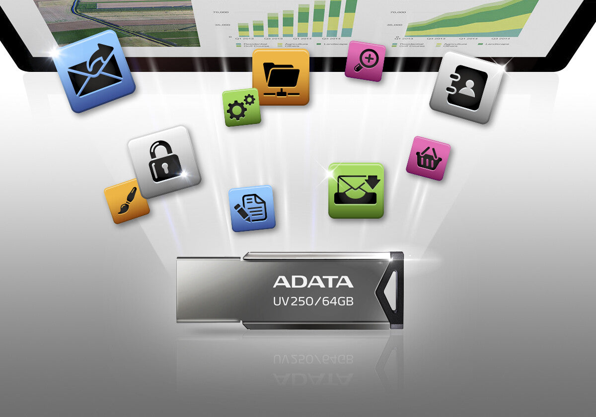 ADATA UV250 USB-nøgle 16 GB USB Type-A 2.0 Sølv