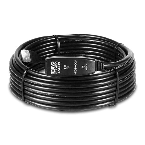 Axagon ADR-210 USB-kabel USB 2.0 10 m USB A 0,48 Gbit/sek. Sort