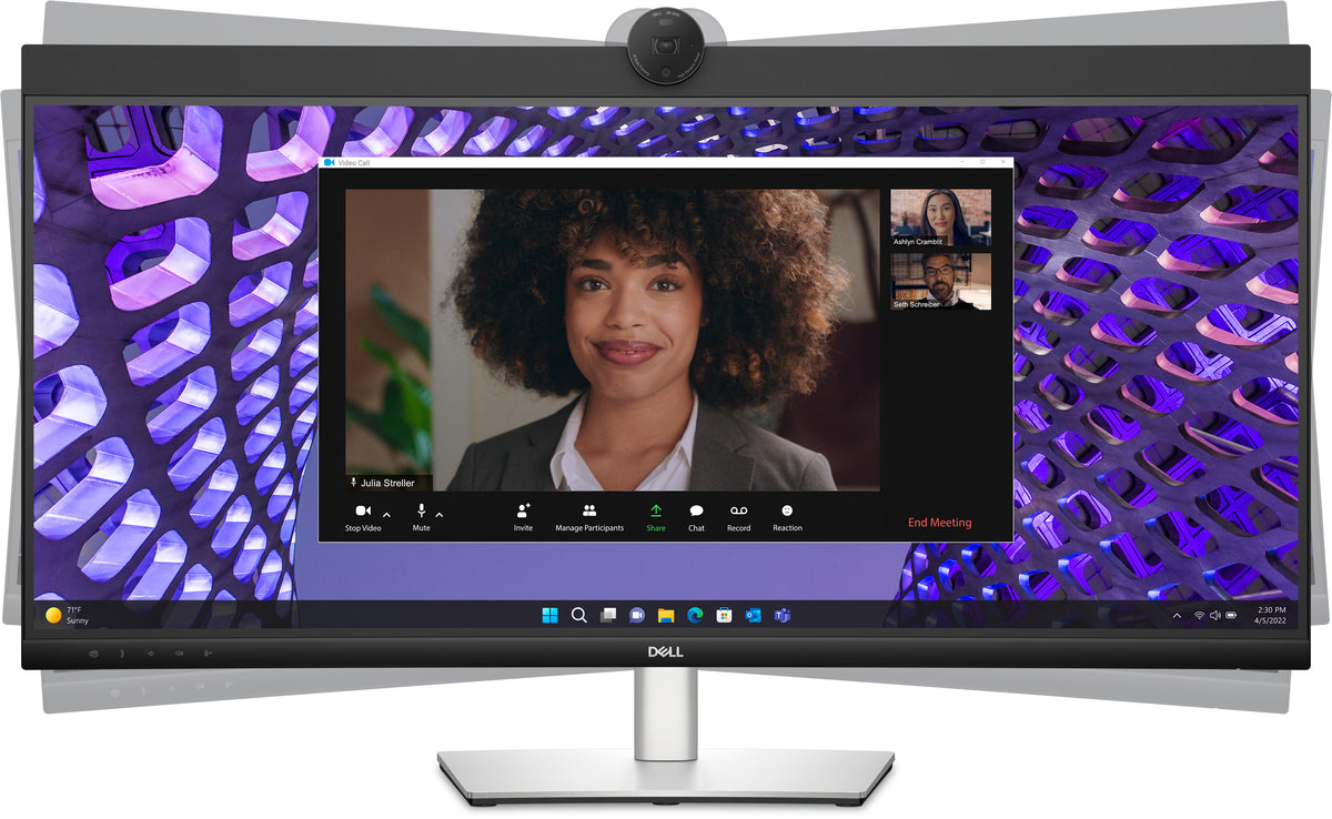 Dell 34 Skærm P3424WEB - 3440x1440(WQHD) - IPS - 90W USB-C HUB - Curved - 5 ms