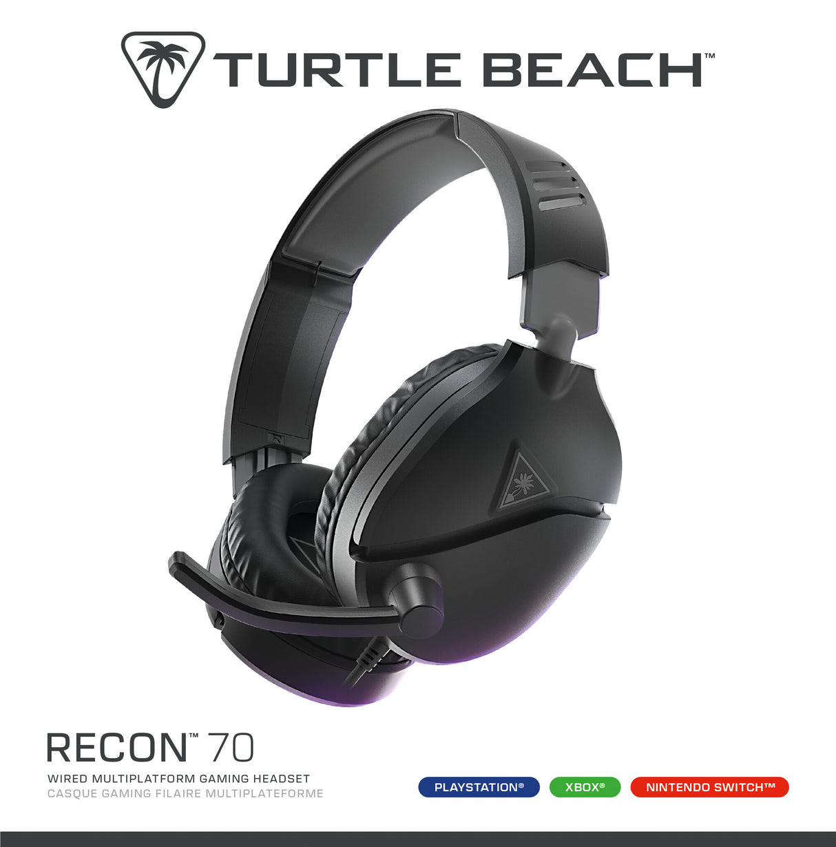 Turtle Beach Recon 70 Headset Ledningsført Spil Sort