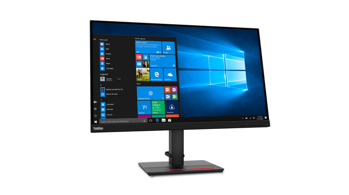 Lenovo ThinkVision T27q-20 computerskærm 68,6 cm (27") 2560 x 1440 pixel Quad HD LCD Sort