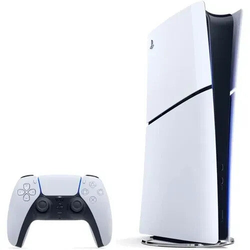 Sony Playstation 5 Slim Digital Edition 825 GB Wi-Fi Sort, Hvid
