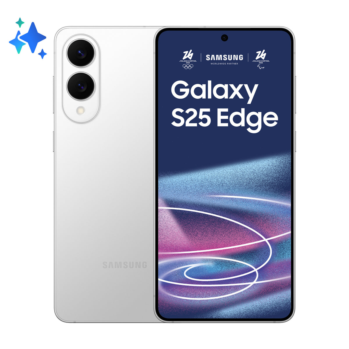 Samsung Galaxy S25 Edge 17 cm (6.7") Dual SIM Android 15 5G USB Type-C 12 GB 256 GB 3900 mAh Sølv
