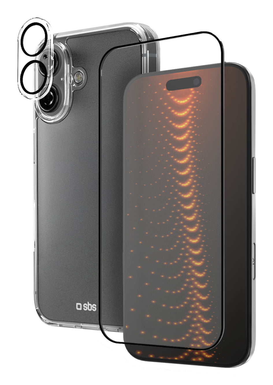 SBS TEKITD3OIP1661 mobiltelefon etui 15,5 cm (6.1") Cover Sort, Transparent