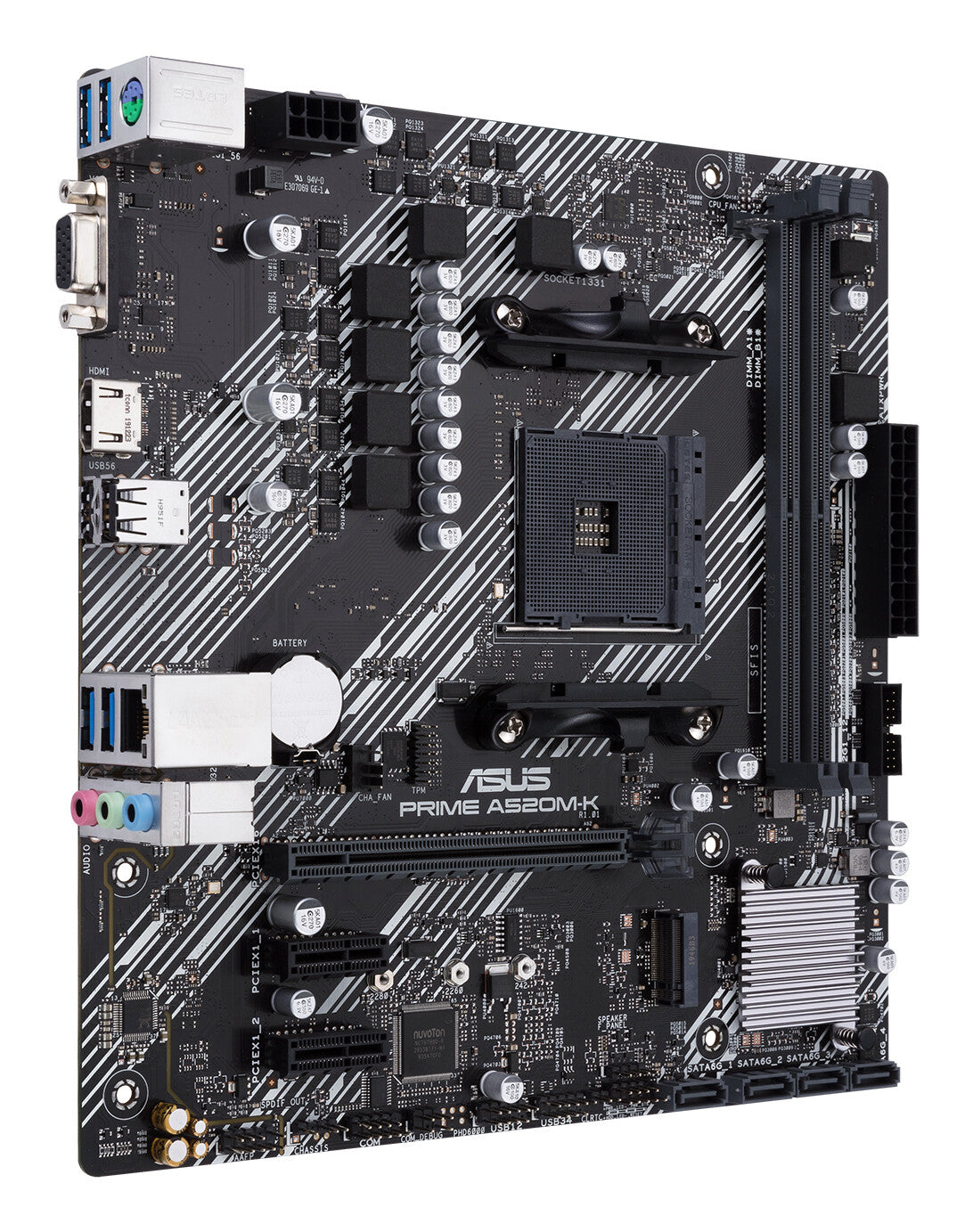 ASUS PRIME A520M-K AMD A520 Stik AM4 micro ATX