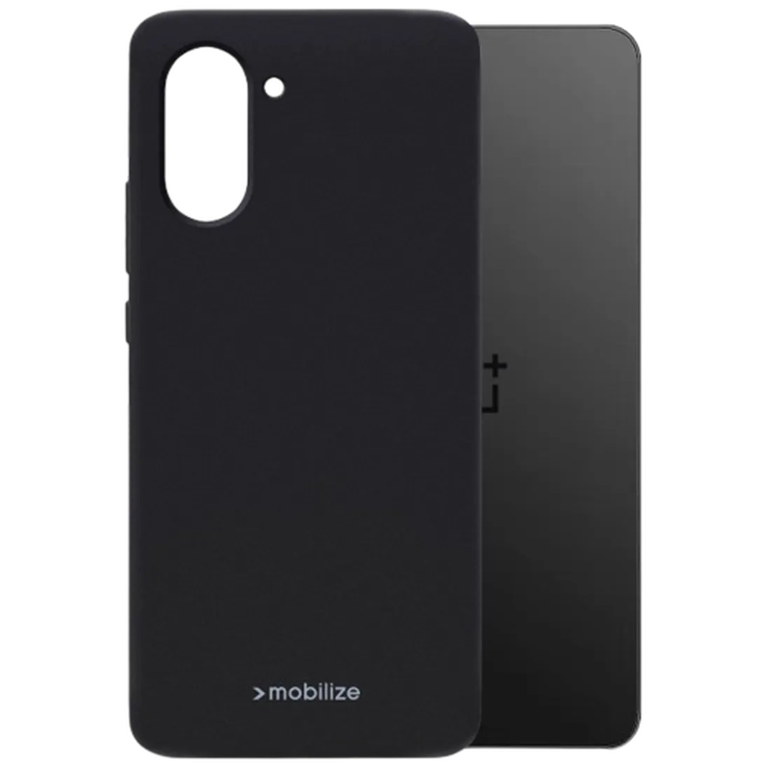 MOBILIZE RUBBER GELLY COVER TIL ONEPLUS NORD CE5, MAT SORT