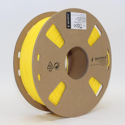 Gembird 3DP-PLA1.75-01-Y 3D printing material Polylactic acid (PLA) Yellow 1.4 kg