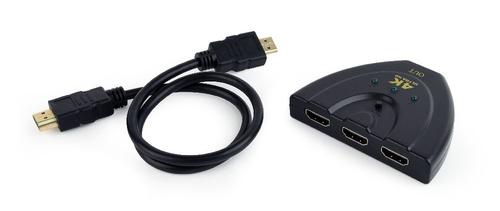 Gembird DSW-HDMI-35 interface hub Black