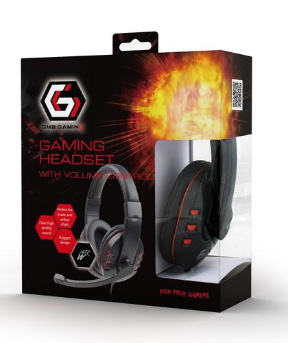 Gembird GHS-402 headphones/headset Wired Head-band Gaming Black
