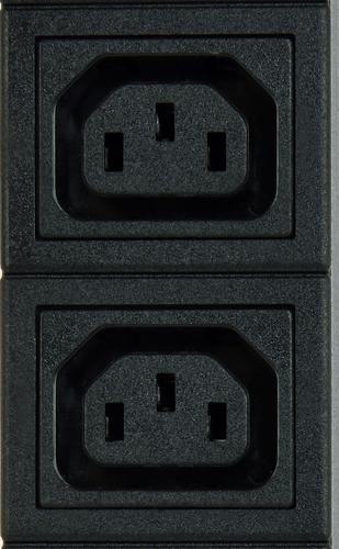 Gembird Power Distribution Unit PDU 10pcs C13 Sockets 1U 16A C19 Plug 2m Cable
