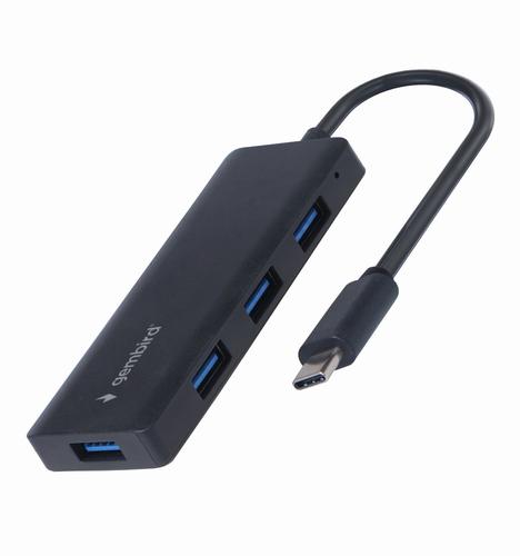 Gembird UHB-CM-U3P4-02 laptop dock/port replicator Wired USB 3.2 Gen 1 (3.1 Gen 1) Type-C Black