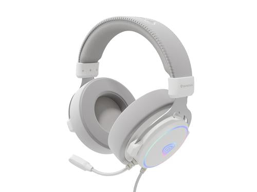 GENESIS Neon 764 Headset Wired Head-band Gaming USB Type-A White