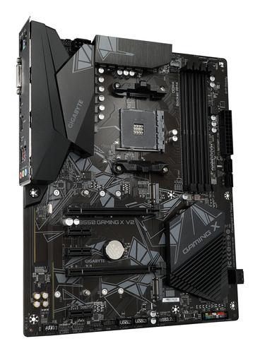 GIGABYTE B550 Gaming X V2 Motherboard - AMD Ryzen 5000 CPUs, 10+3 Phases VRM, up to 4733MHz DDR4, 1xPCIe 4.0 + 1xPCIe 3.0 M.2, 1GbE LAN, USB 3.2 Gen 2