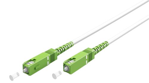 Goobay 59597 InfiniBand/fibre optic cable 5 m SC FTTH White