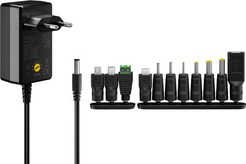 Goobay 64571 power adapter/inverter Indoor 7.2 W Black