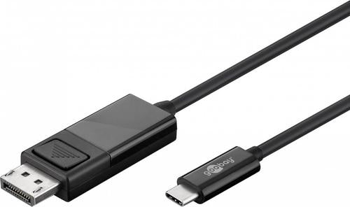 Goobay 79295 video cable adapter 1.2 m USB Type-C DisplayPort Black