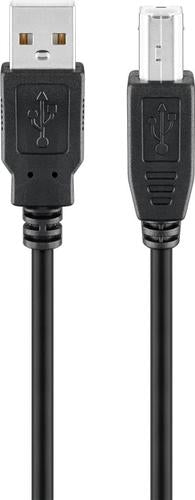 Goobay 68902 USB cable USB 2.0 5 m USB A USB B Black