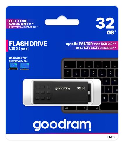 Goodram UME3 USB flash drive 32 GB USB Type-A 3.2 Gen 1 (3.1 Gen 1) Black