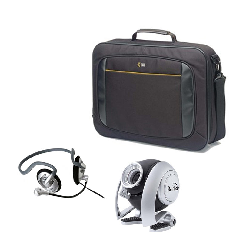 Case Logic Attache 15,4", webcam og headset