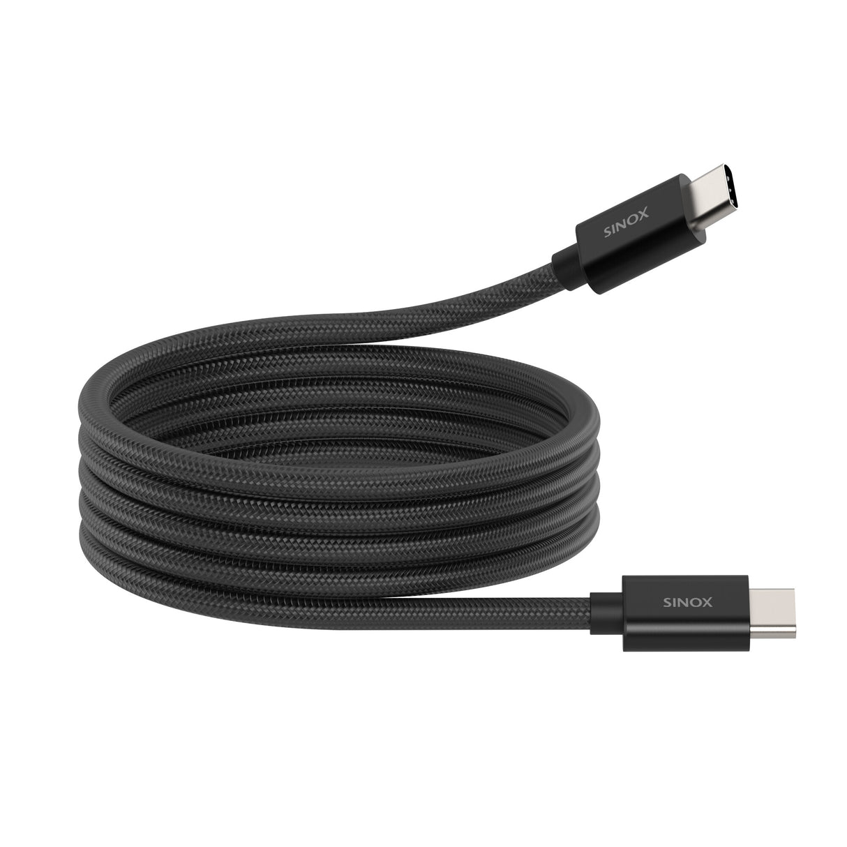 Sinox PRO USB C 2.0 magnetisk kabel. 1m. Sort