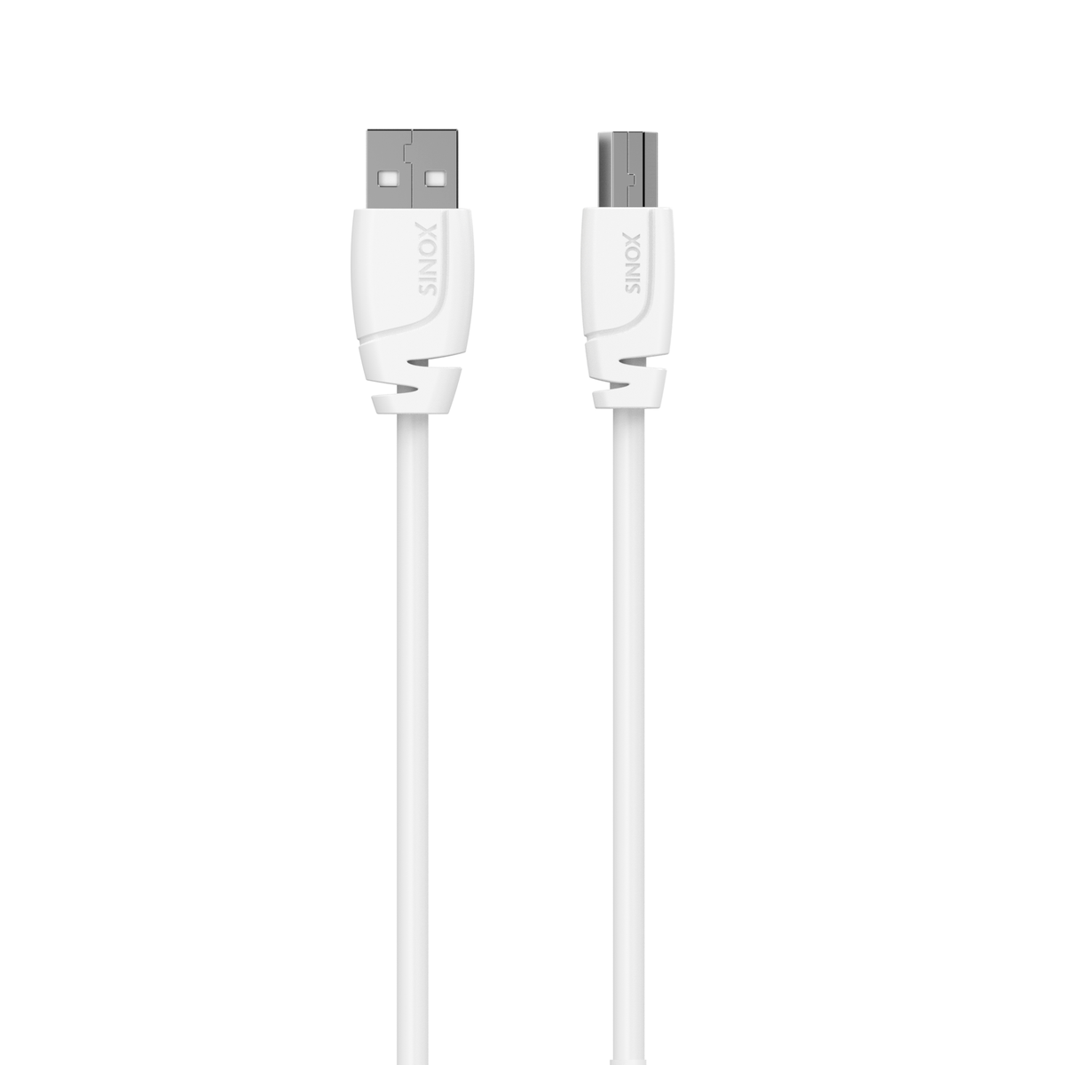 Sinox USB 2.0 kabel. 1,8m. Hvid