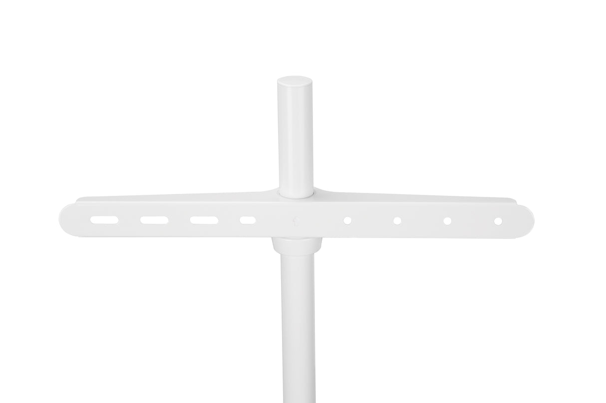 Sinox Tripod TV gulvstand med drejbar top. 50"-65". Lyst træ/hvid