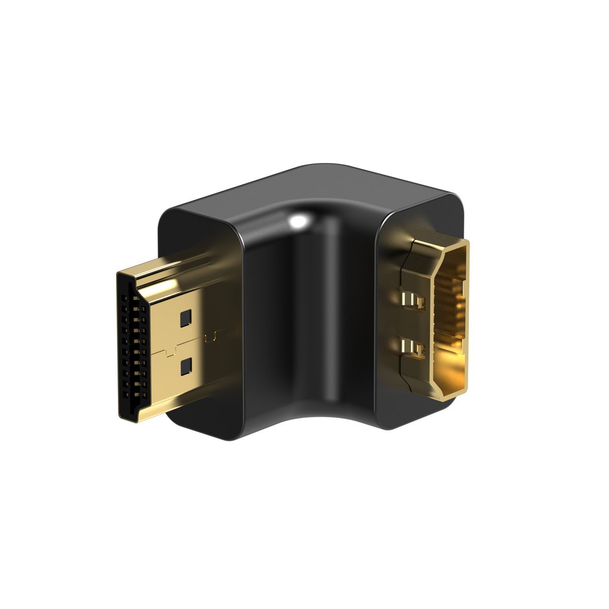 Sinox HDMI™ 90° vinkel. Sort