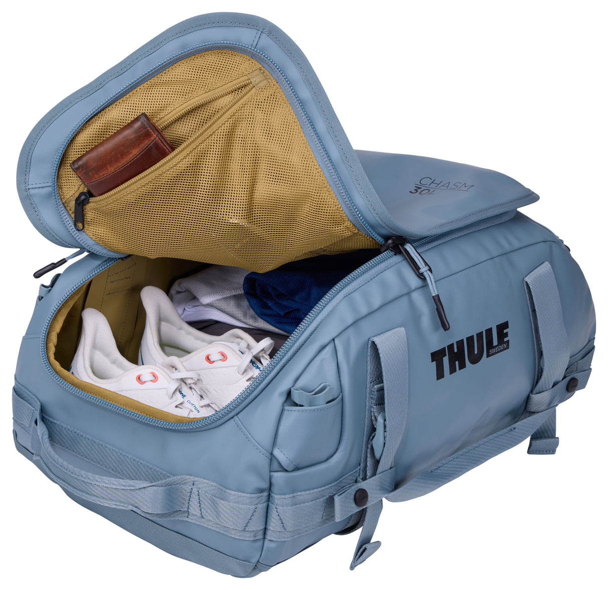 Thule Chasm 30L duffelbag. Pond grå