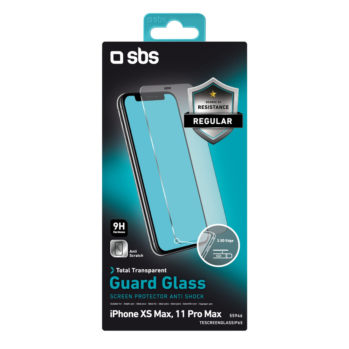 SBS beskyttelsesglas til iPhone 11 Pro Max / XS Max®