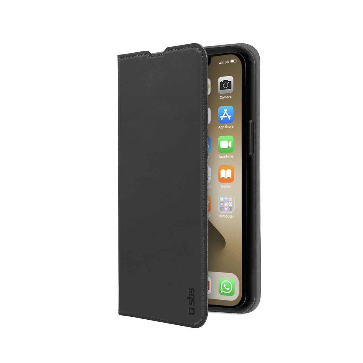 SBS Book Wallet Lite cover til iPhone 13 Pro Max®. Sort