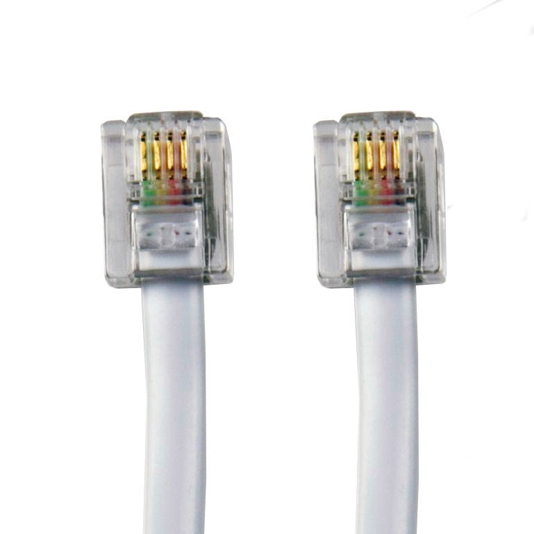 Sinox One telefonkabel. 10m. Hvid