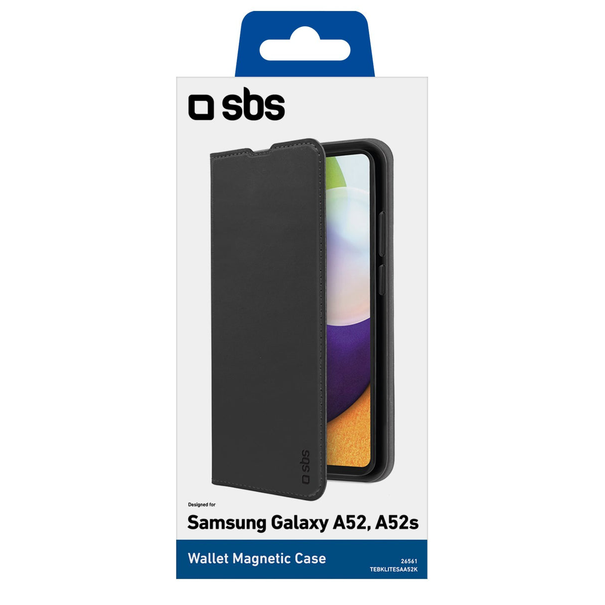 SBS book wallet lite cover til Samsung Galaxy A52/A52s®. Sort