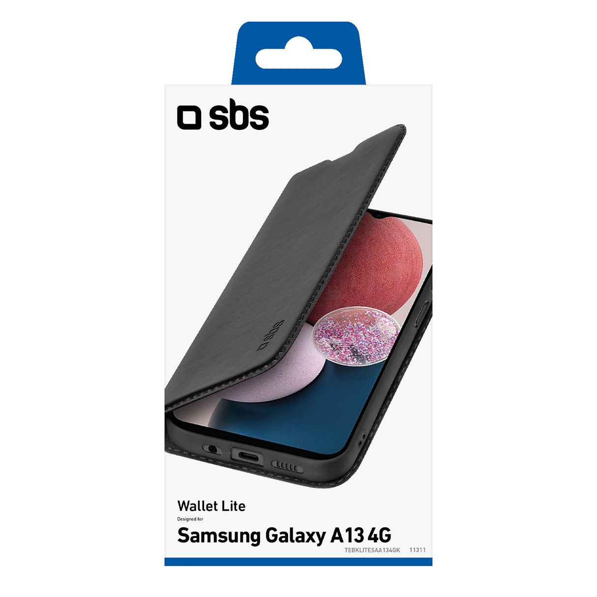 SBS Book Wallet Lite cover til Samsung Galaxy A13 4G®. Sort