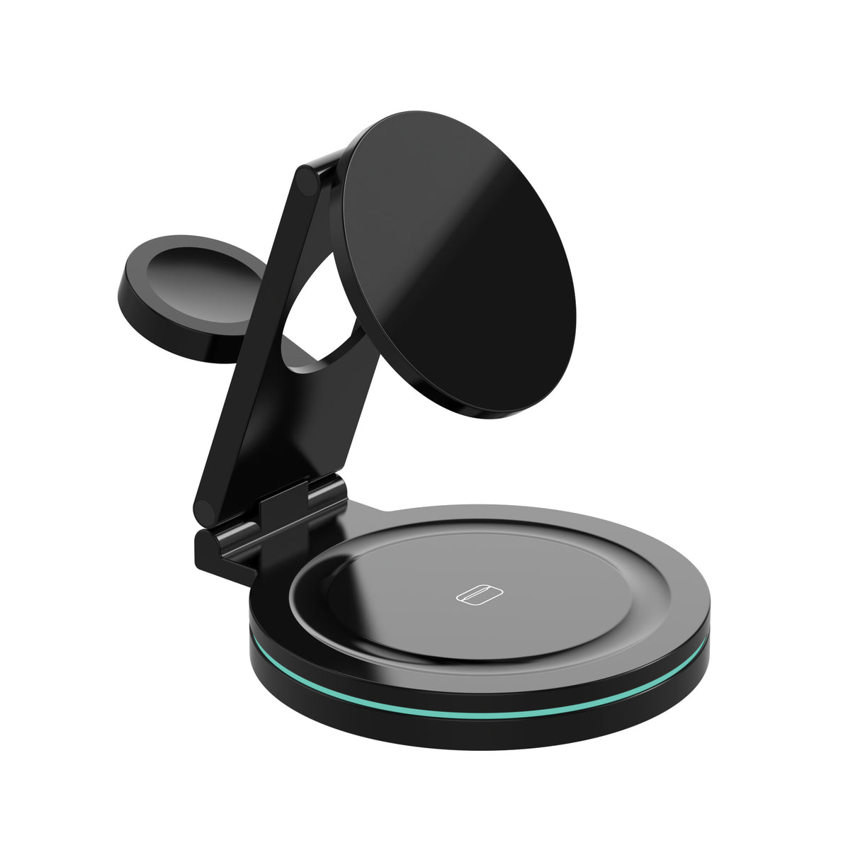 Sinox PRO 3-i-1 trådløs 15W opladerstand. Sort