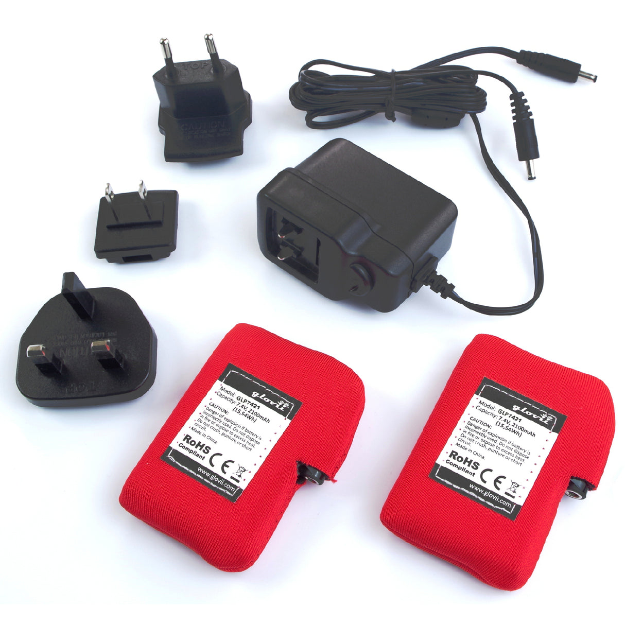 Glovii opvarmede vanter XL. Sort