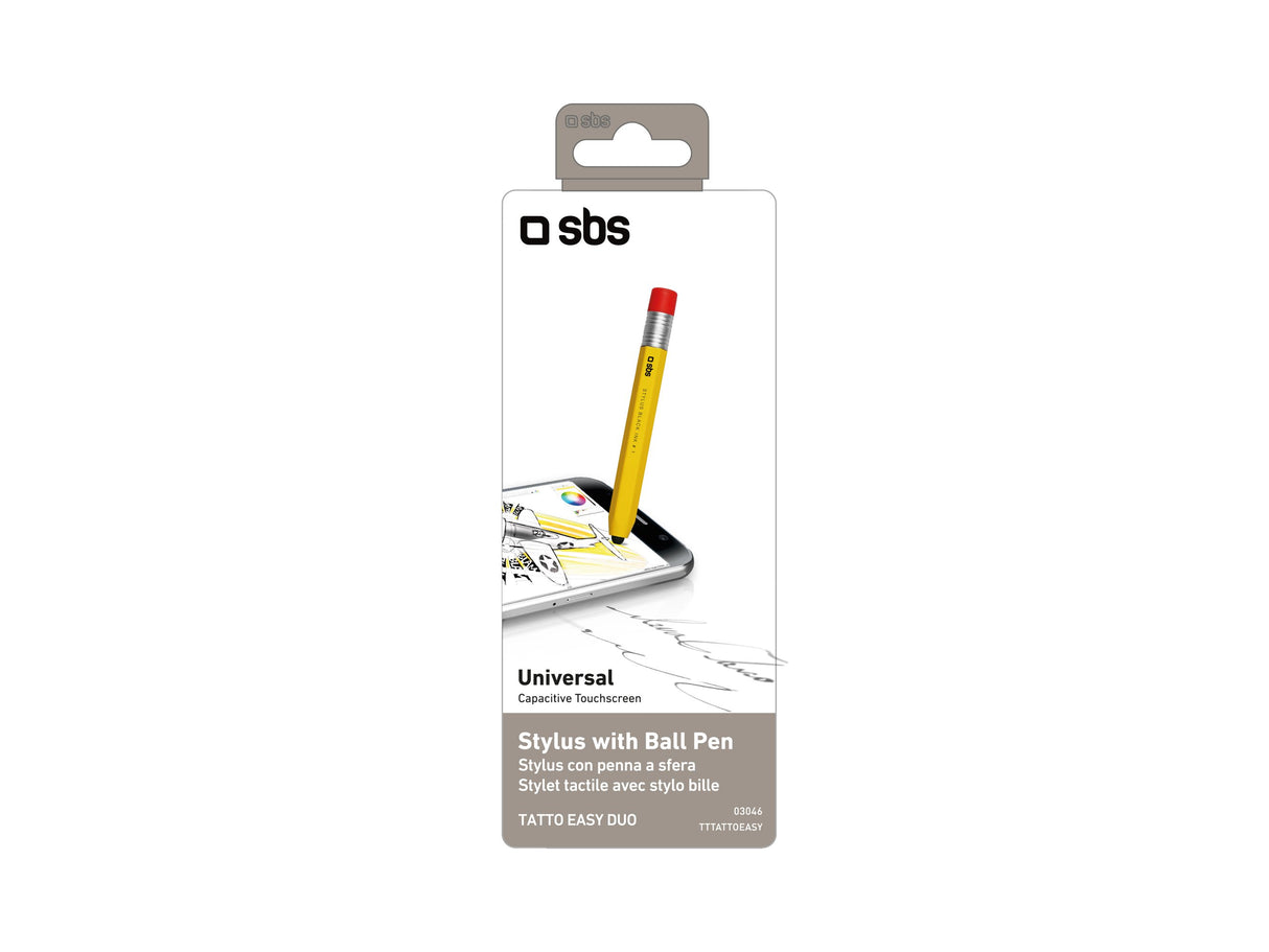 SBS stylus pen til mobil og tablet. Gul