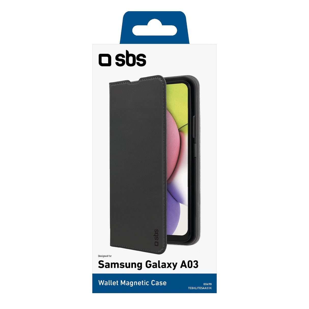 SBS Book Wallet Lite cover til Samsung Galaxy A03®. Sort