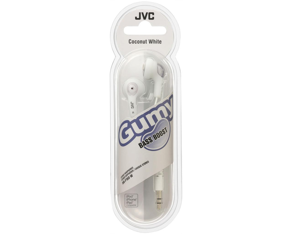 JVC Gumy in-ear høretelefoner. Hvid