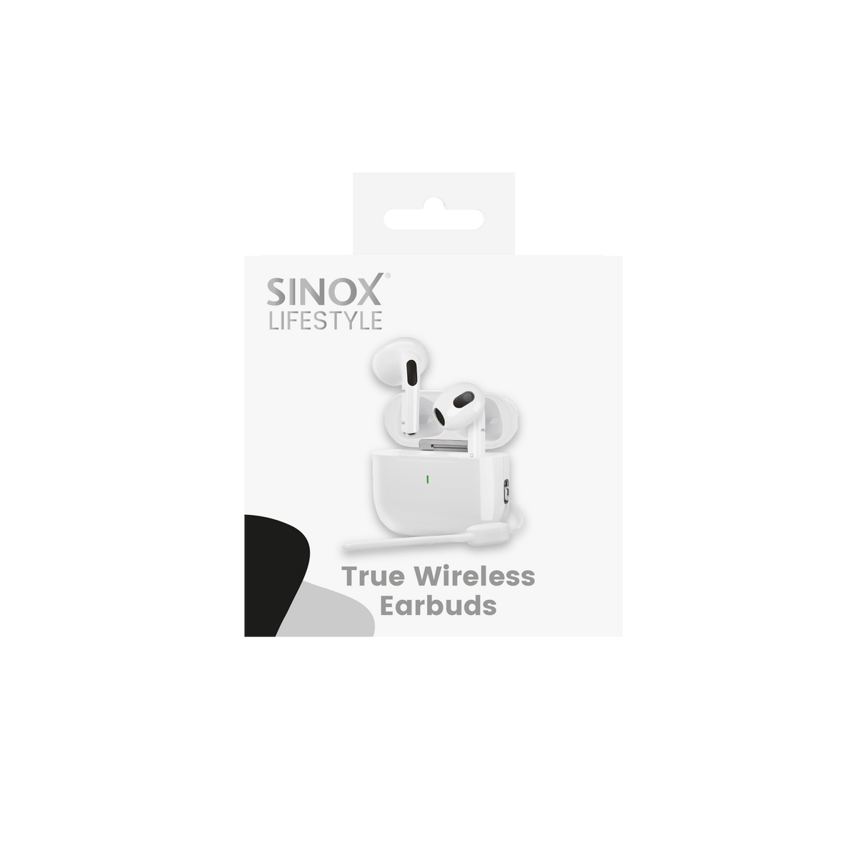 Sinox Lifestyle True Wireless Stereo headset. Hvid