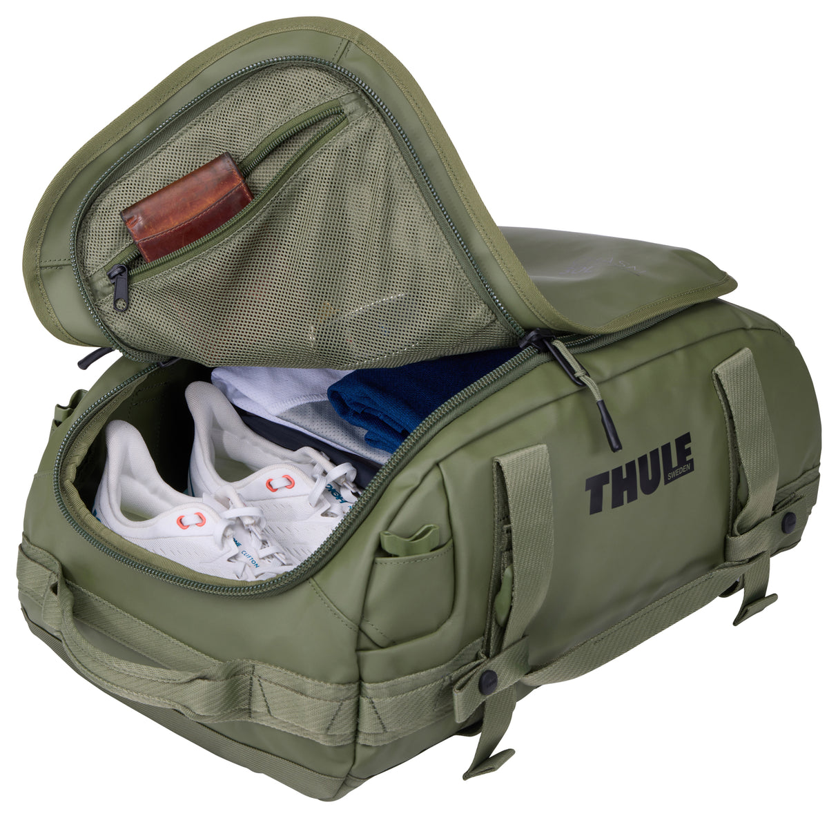 Thule Chasm 30L duffelbag. Olivine