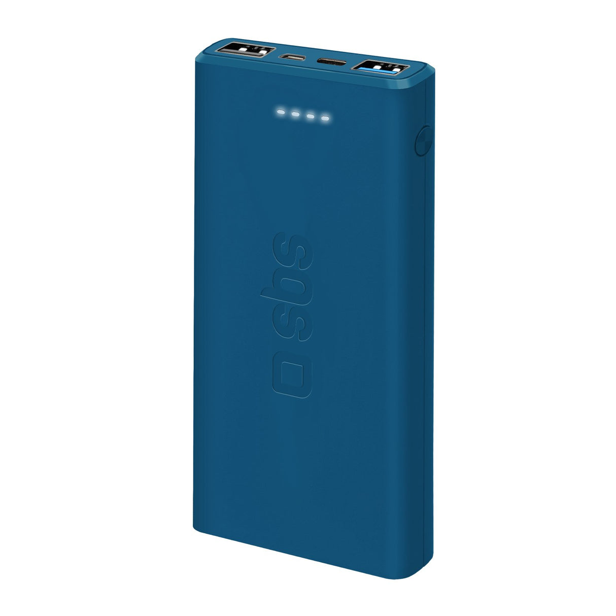 SBS hurtigtopladende powerbank. 10,000 mAh. Blå