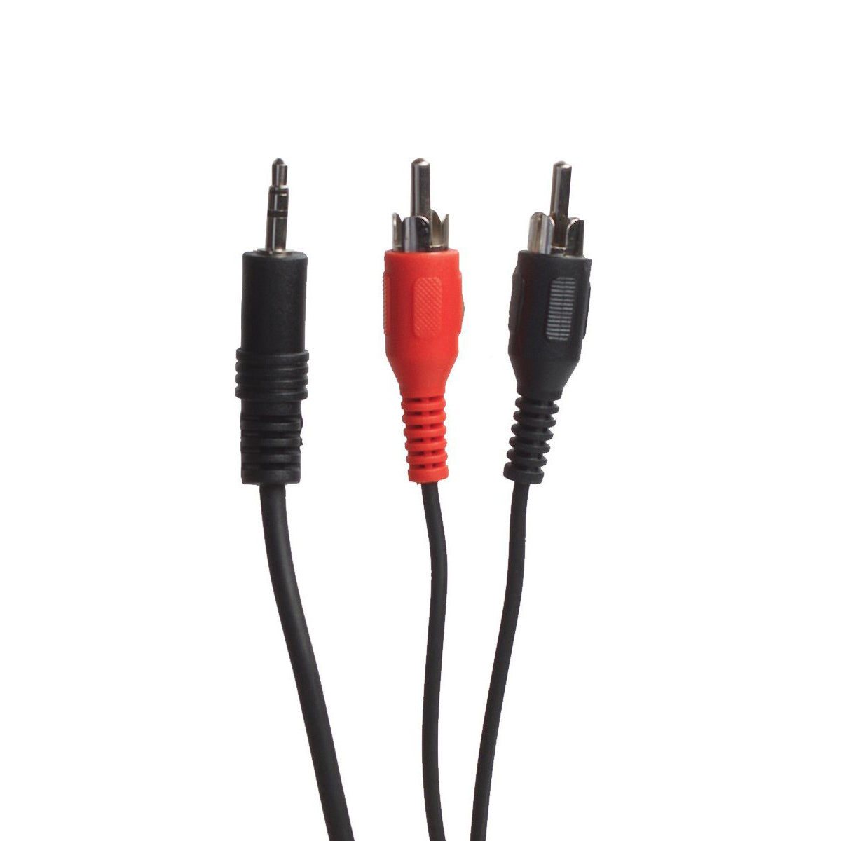 Sinox One Mini Jack til Phono kabel. 10m. Sort